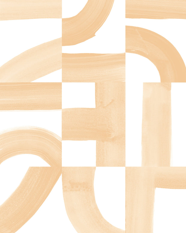 Salt Pink on White Wallpaper – Brute | Half-Drop 10 Yard Roll