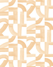 Salt Pink on White Wallpaper – Brute | Half-Drop 10 Yard Roll