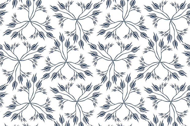 Black on Heavy Oyster Zebra Flower Fabric – 53" Linen, Sold by the Yard